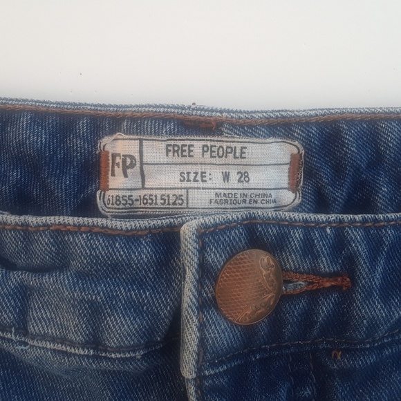 Free People Denim Short Shorts - Picture 3 of 3